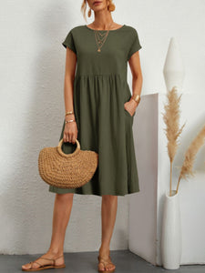 Cotton A-Line Dress