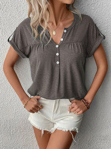 Half Cardigan T-Shirt