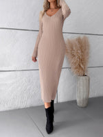 Load image into Gallery viewer, Thick Ribbed Sweater Dress
