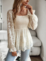 Load image into Gallery viewer, Bohemian Elegant Square Neck Blouse
